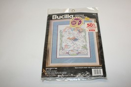 Vintage Bucilla #40772 Once Upon a Time 11&quot;x14&quot; Counted Cross Stitch Uni... - £11.66 GBP