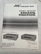 JVC R-S11 R-S11L R-S33 R-S33L Owners Manual Stereo Receiver Vintage Orig... - £14.80 GBP