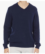 NWT  Amazon Essentials Men&#39;s Midweight V-Neck Sweater, Navy Size M - £14.78 GBP