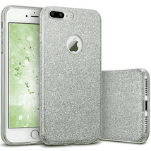 for iPhone 7 Plus/8 Plus Daisy Light Thin Slim TPU Glitter Case Cover SILVER - £4.63 GBP