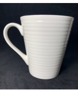 8 Beautiful Food Network White Ripple Stoneware Mugs - STYLISH MODERN - $34.65