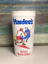 Vintage 1992 Hardee’s &quot;Salutes Winter Sports&quot; Large Plastic Cup Hockey - £3.12 GBP