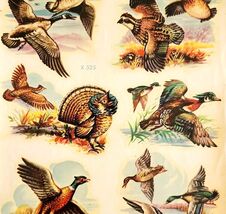 1960-70s Meyercord Decal Sticker Transfer Game Birds Hunting Sporting Vt... - $24.99