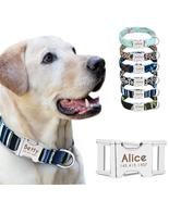 Dog Collar Personalized Nylon Small Dogs Puppy Collars Engrave Name ID f... - £6.27 GBP+