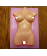 Bust Nude Woman Silicone Mold Folded Cake Chocolate Gypsum Candle Soap C... - $20.21