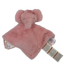 Parents Choice PINK ELEPHANT Lovey Baby Satin Security Blanket Plush Stuffed Toy - £11.80 GBP