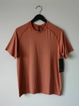 Nwt Lululemon Coral Orange Stripe Metal Vent Tech Ss 2.0 Top Shirt Men&#39;s Xl - £62.02 GBP