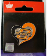 Oklahoma State Cowboys OSU Heart Design Lapel Pins NCAA Licensed 1&quot; - $21.21 CAD