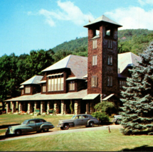 1951 Silver Bay Auditorium Lake George NY Dexter Press Chrome Unposted Postcard - £6.73 GBP