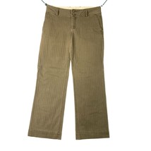 Banana Republic Factory Womens Size 8 Olive Green Pinstripe Pants - £10.26 GBP