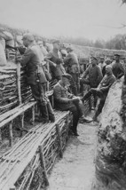 German Soldiers relax in their deep trenches which in the Stalemates of WWI have - £17.52 GBP+