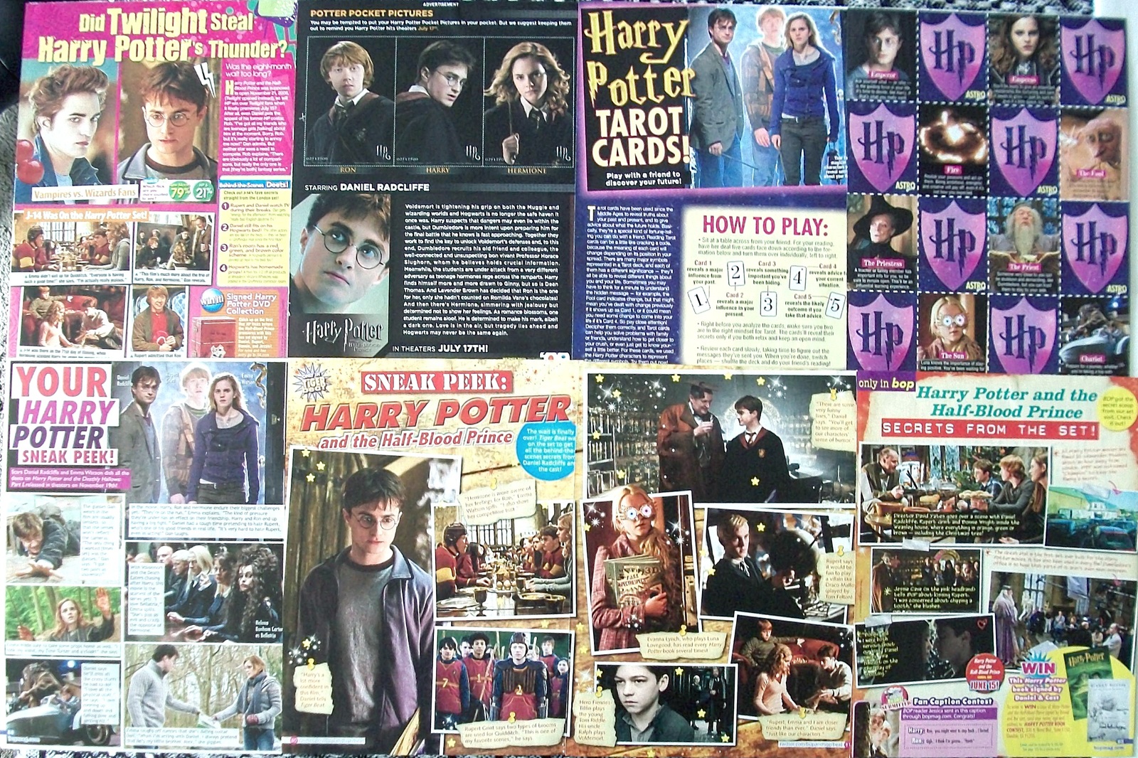 DANIEL RADCLIFFE ~ (18) Color ARTICLES, Advertisements frm 2001-2011 ~ C... - $8.37