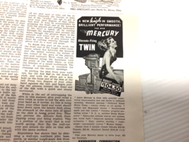 Vintage print ad Mercury Rocket 1941 - £7.80 GBP
