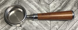 IKAPE Espresso Coffee Bottomless Portafilter 58mm 2 Ears Filter Wood Handle - £53.52 GBP