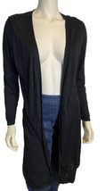 Peck &amp; Peck Black Long Sleeve Open Long Cardigan Size M - $28.49