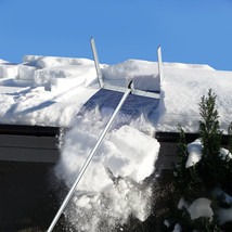 21Ft Roof Snow Rake Removal Tool Lightweight W/ Adjustable Telescoping H... - £64.39 GBP
