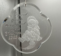 Ornament Hallmark Friends Bring Special Joy Acrylic Clover Shape 1984 5 x 3.7 &quot; - £4.62 GBP