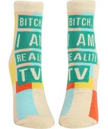 Blue Q Women&#39;s Novelty Ankle Socks B**ch I am Reality TV Socks (shoe siz... - $18.98 CAD