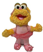 Fisher Price Sesame Street Plush Zoe Ballerina  Small Orange and Pink - £8.49 GBP