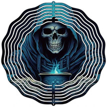 Reeper Blue Flame Metal Wind Spinner - $47.91 CAD