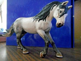 Schleich Gray Andalusian Stallion 2005 Retired Horse Animal Figure Prancing - £13.64 GBP