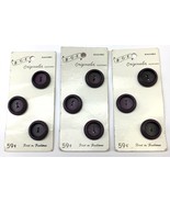 Lot 9 Bailey Green &amp; Elger B G E Originales Button 9505 Purple 3/4” Mid ... - £7.98 GBP