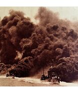 Destroyer Battleship Fleet Smoke Screen  1920s WW1 Battle Military GrnBin1 - $733.58 MXN