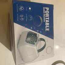 Portable Bubble Machine White Open Box - $14.70
