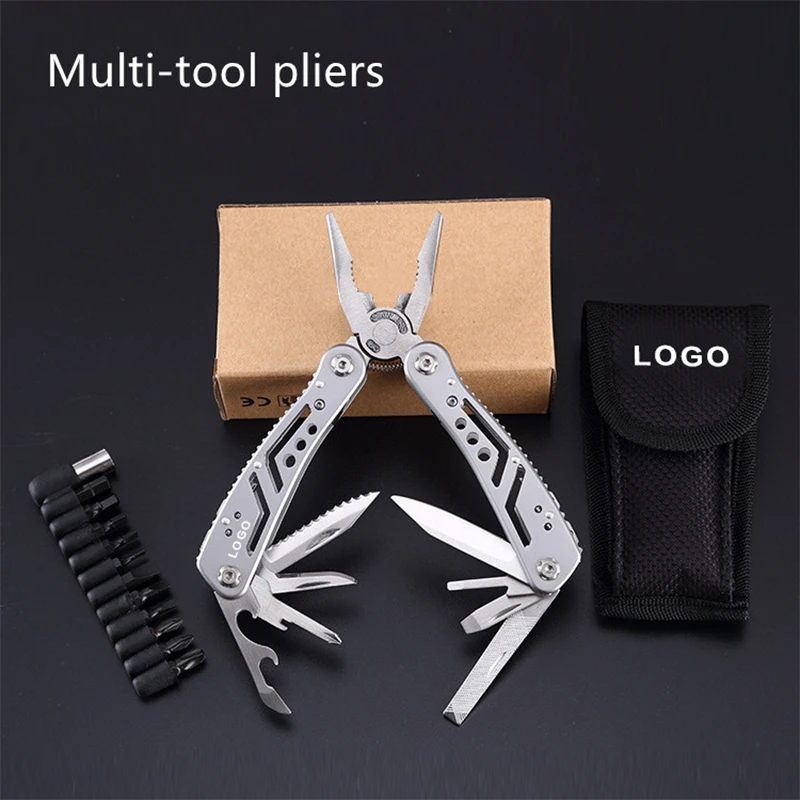 Multifunction Stainless Steel Pocket  Pliers Folding Pliers Multi-tool Mini Port - £167.28 GBP