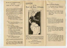 Guide to the Port of New Orleans Louisiana 1930&#39;s Seymour Weiss - £29.10 GBP