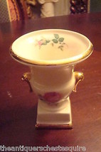 French Urn, unmarked, roses and gold, 4&quot; [86B] - $34.65