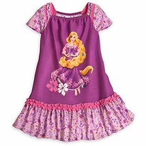 Disney Rapunzel Floral Nightgown with Cap Sleeves - £14.78 GBP