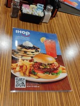 Cool Blue IHOP Restaurant Official Late Night MENU Spring/Summer 3 Pg la... - $265.06 MXN