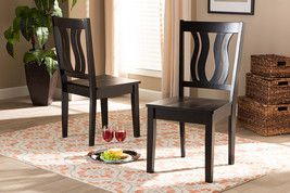 Roald Dark Brown 2Pc Dining Chair Set - $181.00