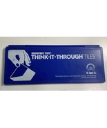 Discovery Toys Think It Through Tiles in Blue Case Learning Game 1984 PA... - $11.87