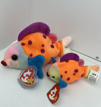 Ty Beanie Baby &quot;Lips&quot; the 1999 Fish With Errors &amp; Tremor Beanie Babies Lips Fish - £7.58 GBP