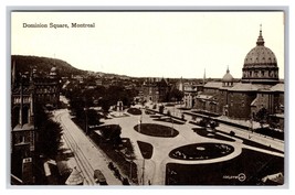 Dominion Square Montreal Quebec Canada UNP B&amp;W DB Postcard R29 - £3.07 GBP