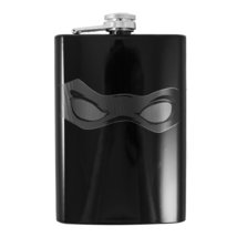 8oz -Black- Ninja Mask Flask L1 - £17.18 GBP