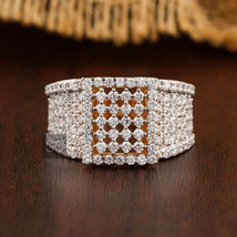 Brilliant Cut Real Moissanite Wedding Ring for Mens 925 Handmade Jewellery - £318.94 GBP