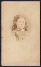 Helen &quot;Nellie&quot; Rhodes CDV Carte de Visite Photo of Pretty Girl - Boston, MA - £13.98 GBP