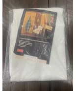 Vtg White Owens Corning Fiberglas Pinch Pleated Drapery Sheer Panel 50x84 - $723.34 MXN