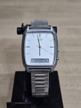 Vintage Cq Thin Citizen Mens Ss DIGITAL/ANALOG 8930-084290 Ka New Battery Japan - $53.16