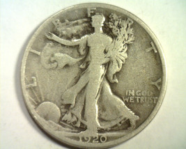 1920-S WALKING LIBERTY HALF VERY GOOD VG NICE ORIGINAL COIN BOBS COINS F... - $24.00