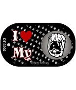 I Love My Chinese Shar PeI Novelty Metal Dog Tag Necklace - €13,61 EUR