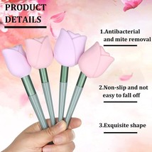 Rose Makeup Brush Travel Home Individual Covers Clean Dust Free Dressing Table - £5.99 GBP