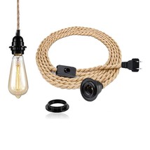 15Ft Pendant Light Kit With Switch - Easric Vintage Hanging Lights With Plug In  - £20.35 GBP