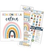 Boho Rainbow Spanish Calming Corner Posters | Set of 6 | Spanish Educati... - $29.94 CAD