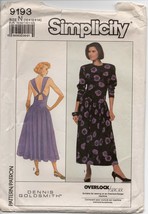 Simplicity Sewing Pattern 9193 Misses Dress for Stretch Knits Only Uncut - £3.90 GBP