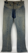 e label x Levis Reconstructed Denim Jeans 26 x 32 low Rise Designer Fash... - $59.39