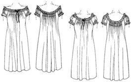 Folkwear A Lady&#39;s Chemise Nightgown #223 Sewing Pattern Only - folkwear223 - £13.25 GBP